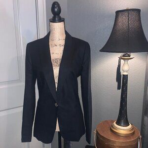 NWT J.Crew Factory Black Linen Blend Holland Blazer, size 14